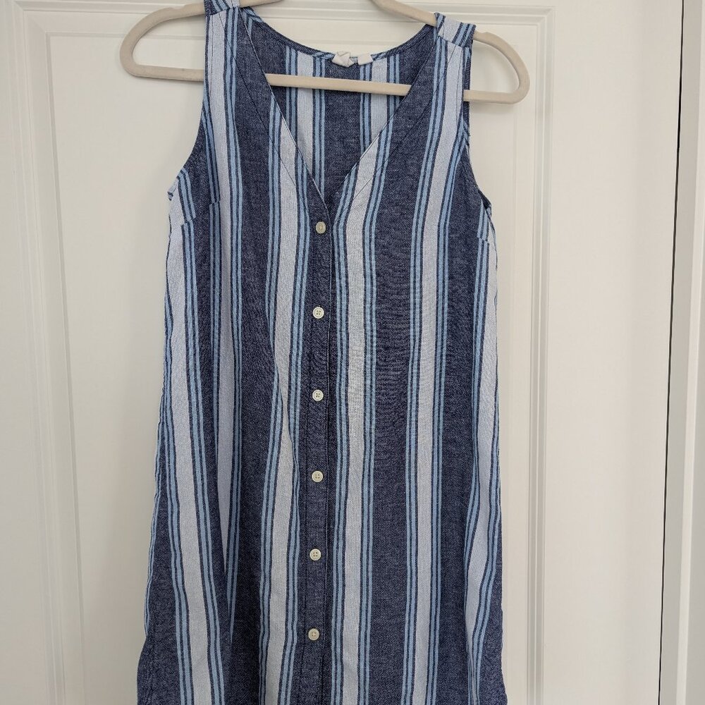 Gap Blue Striped Dress XS